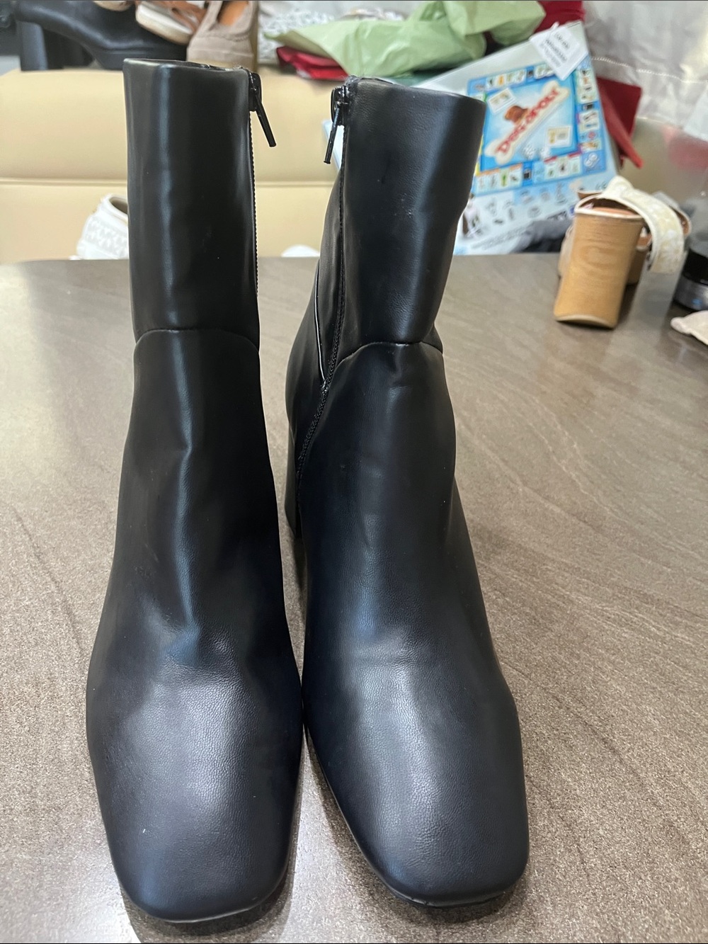 Women’s ankle length black boots, size 10, Nordstrom